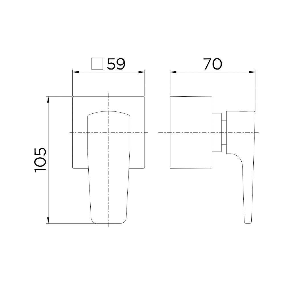 Acabamento Para Registro Docol Lift 811906 Para Base Deca 1-2", 3-4" E 1" Cromado - 2