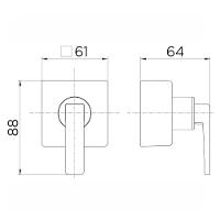 Acabamento Para Registro Docol Stillo 824106 Para Base Deca 1-2", 3-4" E 1" Cromado - 3