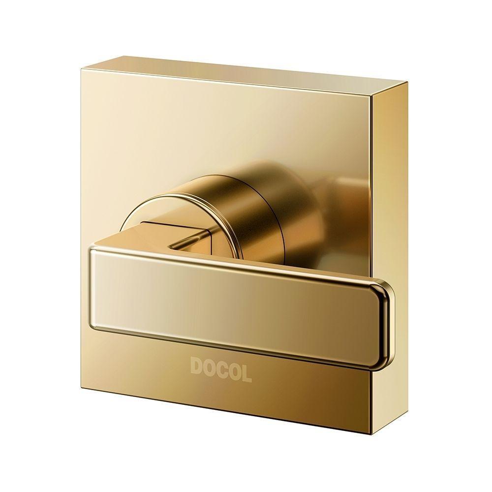 Acabamento Para Registro Docol Stillo 824143 Para Base Deca 1-2", 3-4" E 1" Ouro Polido - 2