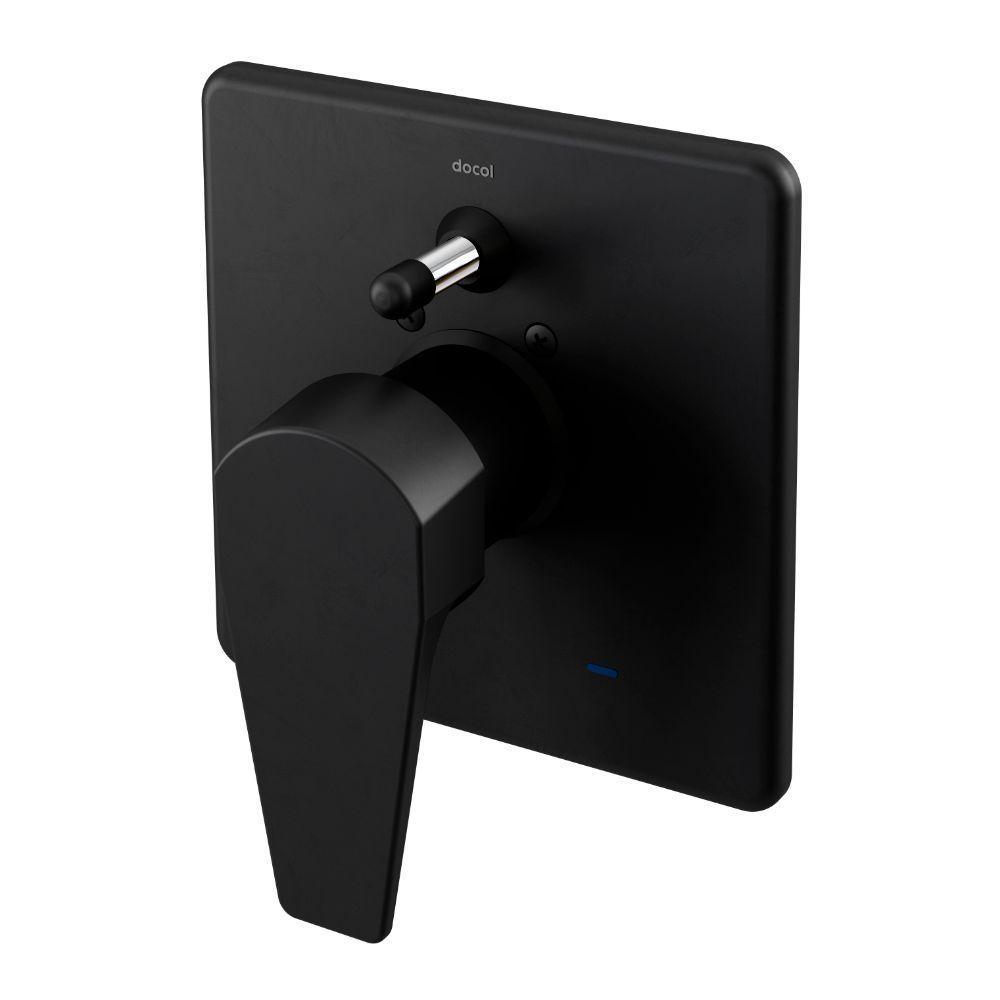 Acabamento Monocomando Para Banheira E Chuveiro Docol Lift 8057ce 1-2" ônix - 2