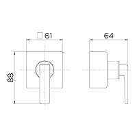 Acabamento Para Registro Docol Stillo 824144 Para Base Deca 1-2", 3-4" E 1" Níquel Escovado - 2