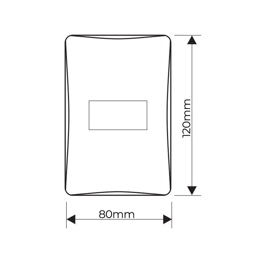 Interruptor Paralelo Fame Habitat Black Com Placa 4x2 Preto - 2
