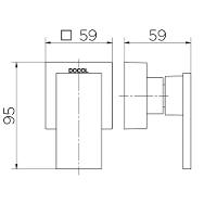 Acabamento Para Registro Docol New Edge 925748 Docolbase 1-2", 3-4" E 1" Grafite Polido - 2