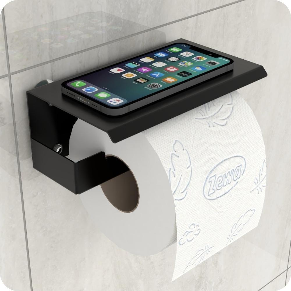 Kit Acessórios Para Banheiro Com Ventosa 4 Peças Preto Elg - 6