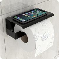 Kit Acessórios Para Banheiro Com Ventosa 4 Peças Preto Elg - 6