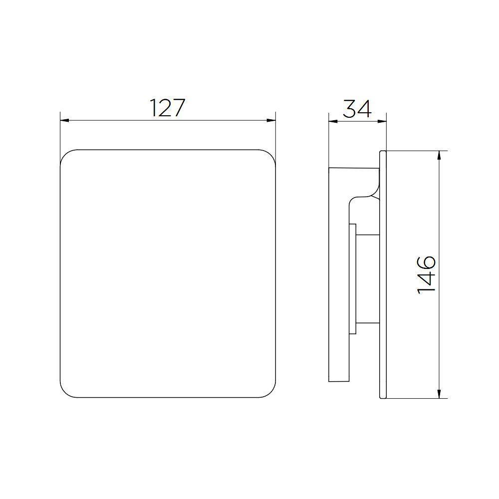 Acabamento Para Válvula De Descarga Docol Flat 931706 Cromado - 2