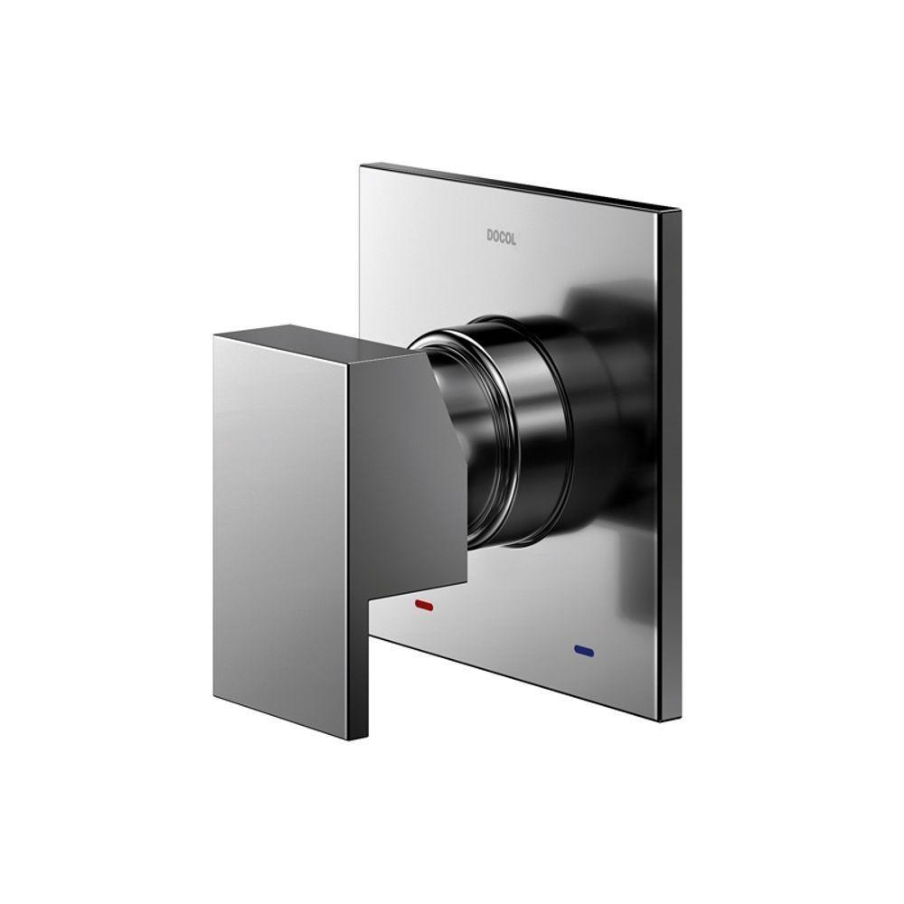 Acabamento Monocomando Para Chuveiro E Ducha Higiênica Docol New Edge 926048 1-2" Grafite Polido - 1