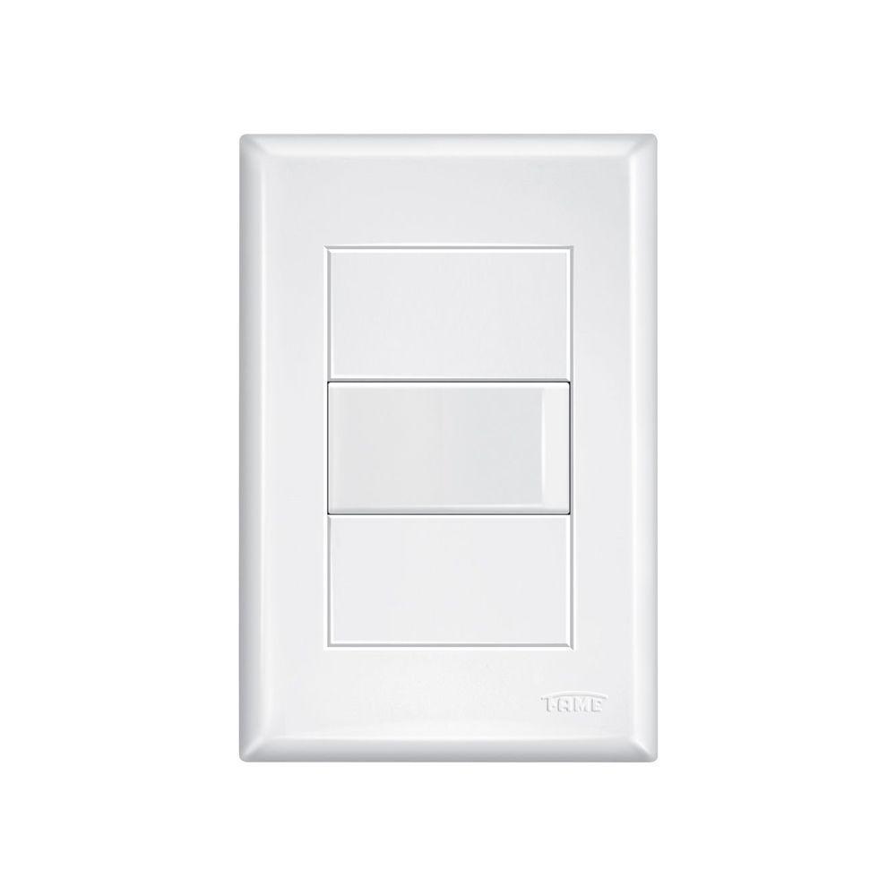 Interruptor Simples Fame Evidence Com Placa 4x2 Branco - 1