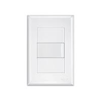 Interruptor Simples Fame Evidence Com Placa 4x2 Branco - 1