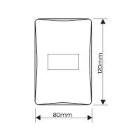 Interruptor Simples Fame Evidence Com Placa 4x2 Branco - 2