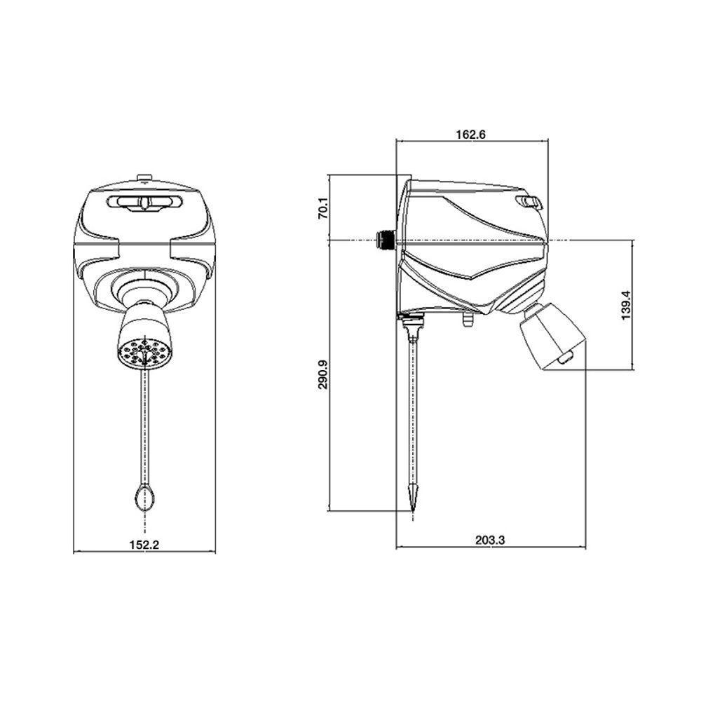 Chuveiro Lorenzetti Jet Control Eletrônico Branco 127v - 3