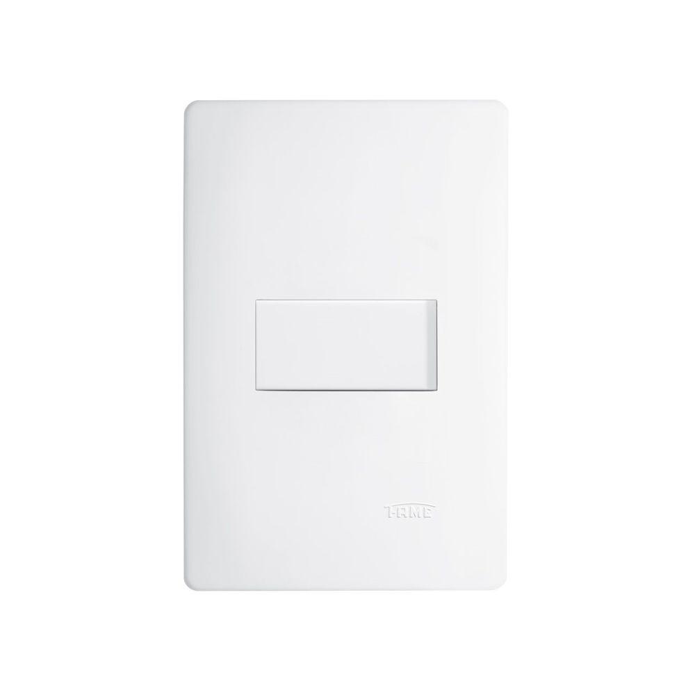 Interruptor Simples Fame Habitat Com Placa 4x2 Branco - 1