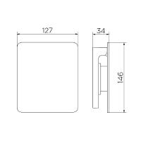 Acabamento Para Válvula De Descarga Docol Flat 9317ce ônix - 2