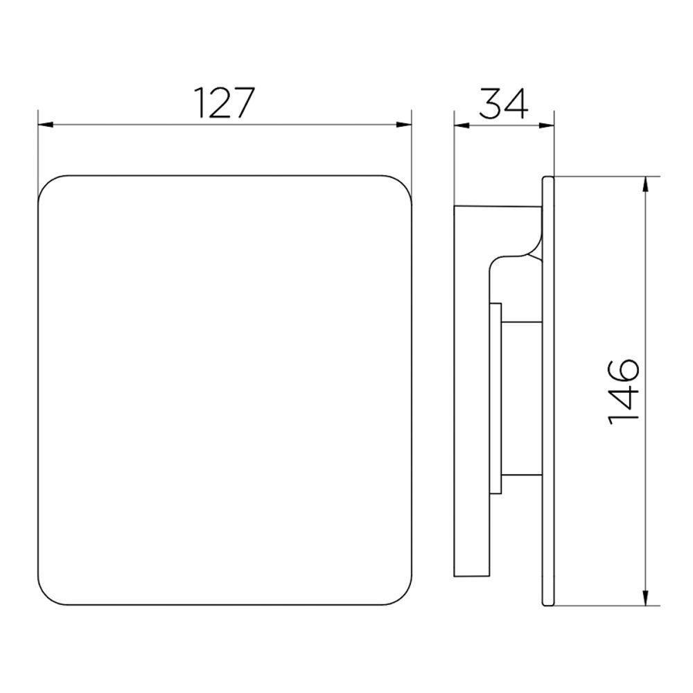 Acabamento Para Válvula De Descarga Docol Flat 931730 Cobre Polido - 3