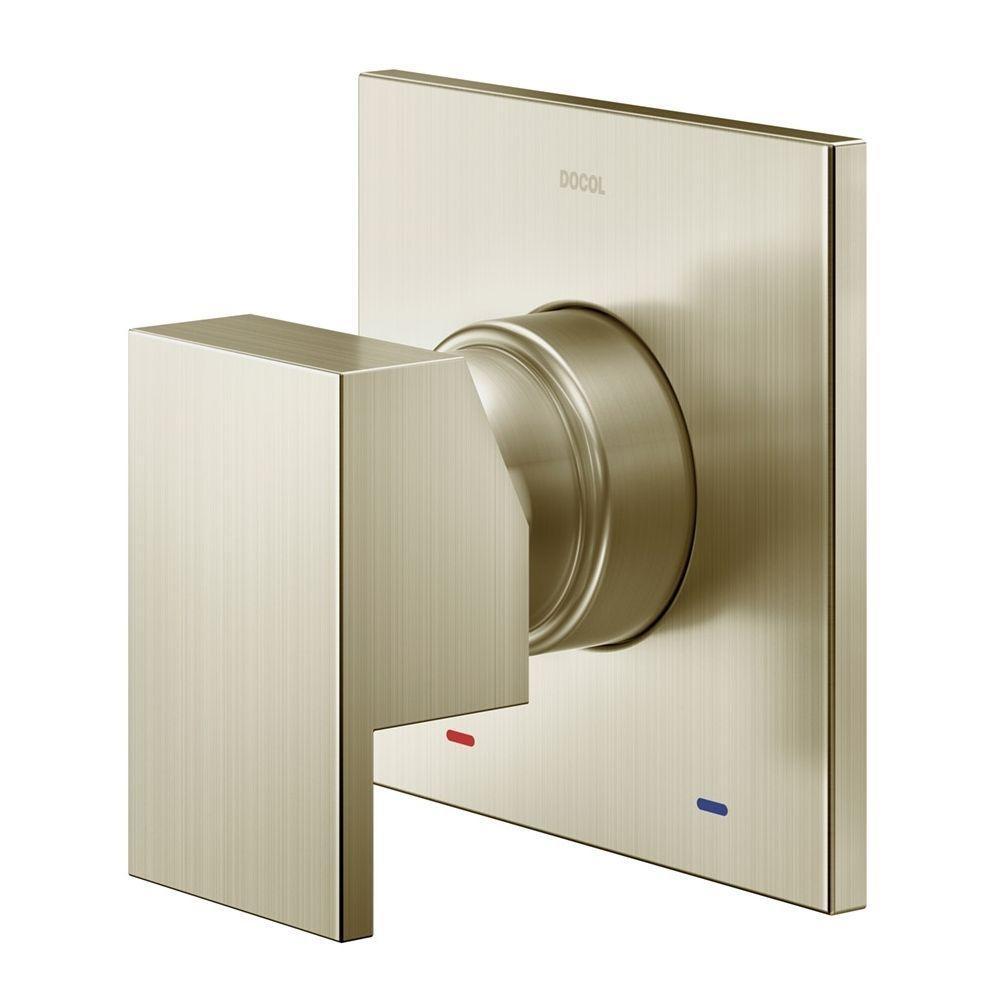 Acabamento Monocomando Para Chuveiro E Ducha Higiênica Docol New Edge 926044 1-2" Níquel Escovado - 3