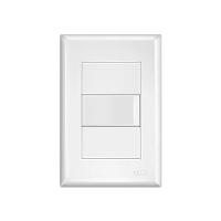 Interruptor Paralelo Fame Evidence Com Placa 4x2 Branco - 1