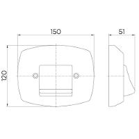 Acabamento Para Válvula De Descarga Docol Especial 1500121 Gelo Polar - 2