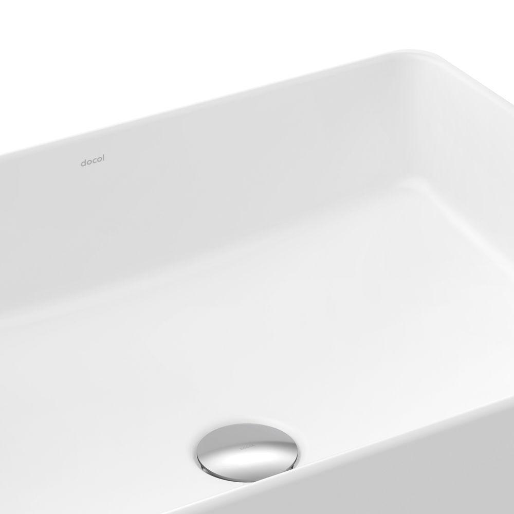 Cuba De Apoio Docol 48x38 1668126 Retangular Branca Esmaltada - 3
