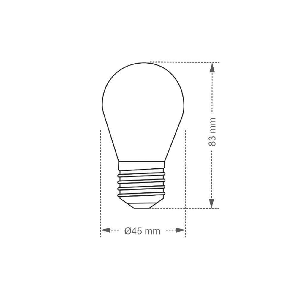 Lâmpada Incandescente Taschibra Ps45 Para Fogão E Geladeira 40w E27 2700k Luz Amarela 127v - 2