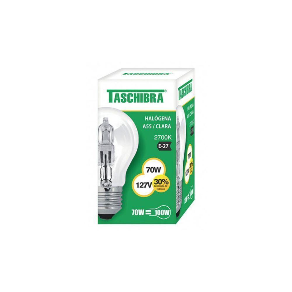 Lâmpada Halógena Taschibra A55 70w E27 2700k Luz Amarela 127v - 1