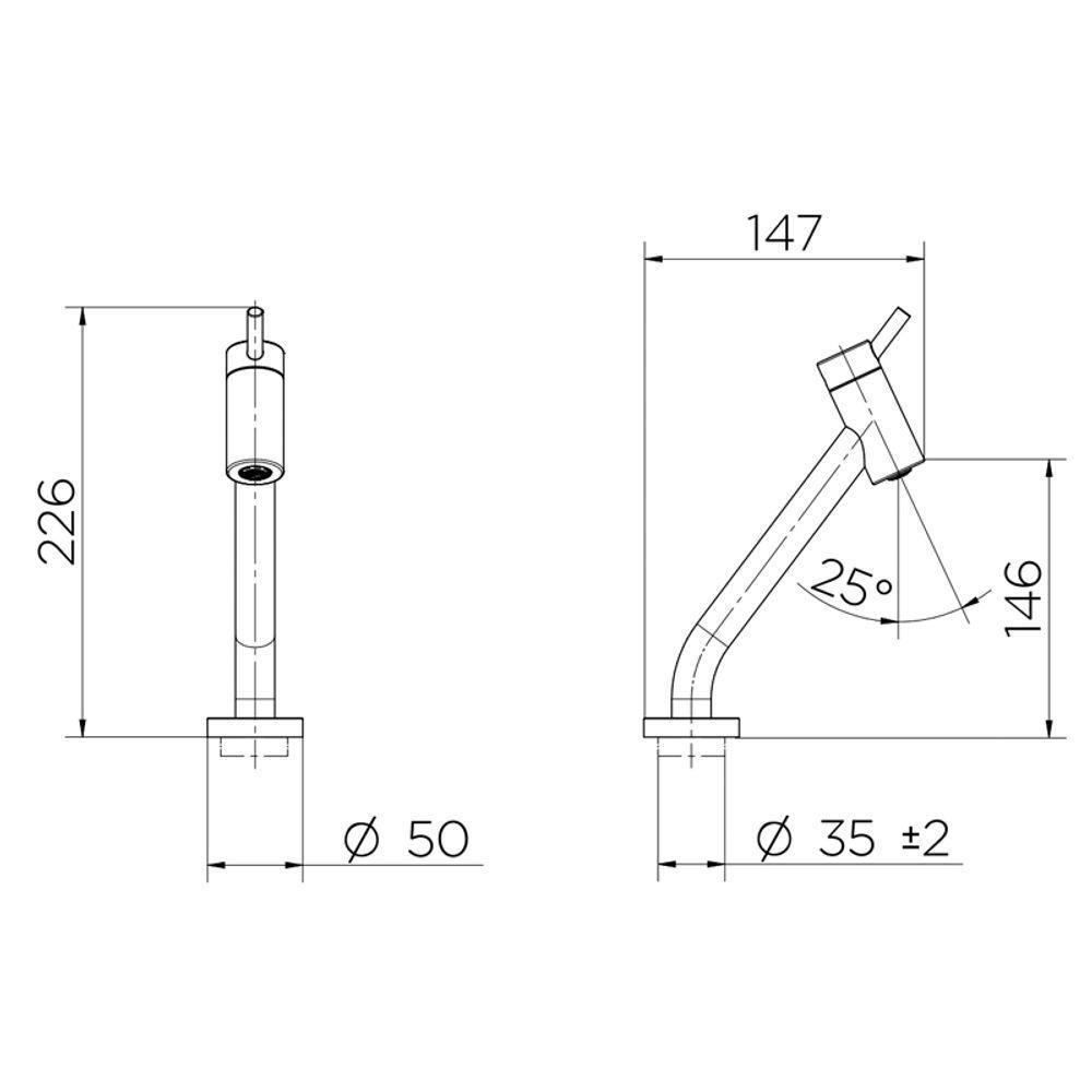 Torneira Docol Nova Lóggica 1106406 De Bancada Cromada - 2