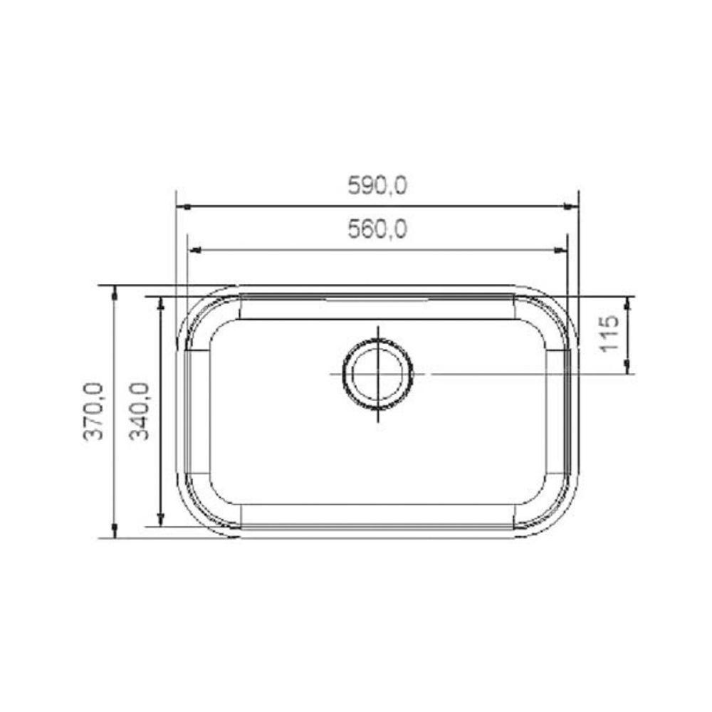Cuba Docol Invicta 56x34 01699404 Inox Polido - 2