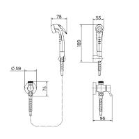 Ducha Higiênica Docol Nova Lóggica 1137906 Com Registro E Derivação Cromada - 3