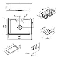 Cuba Docol Massima 68x48 1611616 Inox Escovado Com Acessórios E Lixeira - 2