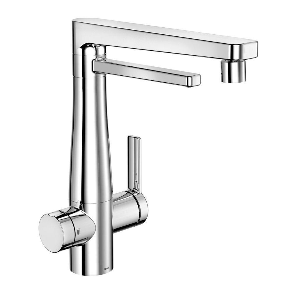 Torneira Misturador Monocomando Nova Docol Vitalis 1579606 Com Filtro De Bancada Cromada - 3