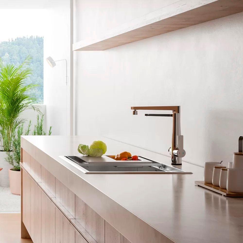 Torneira Misturador Monocomando Nova Docol Vitalis 1579606 Com Filtro De Bancada Cromada - 4