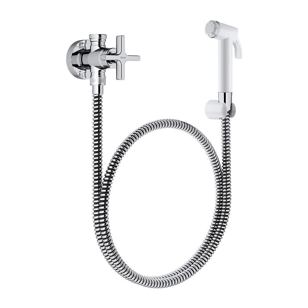 Ducha Higiênica Docol Nova Invicta 1523706 Com Registro E Derivação Branca - 1