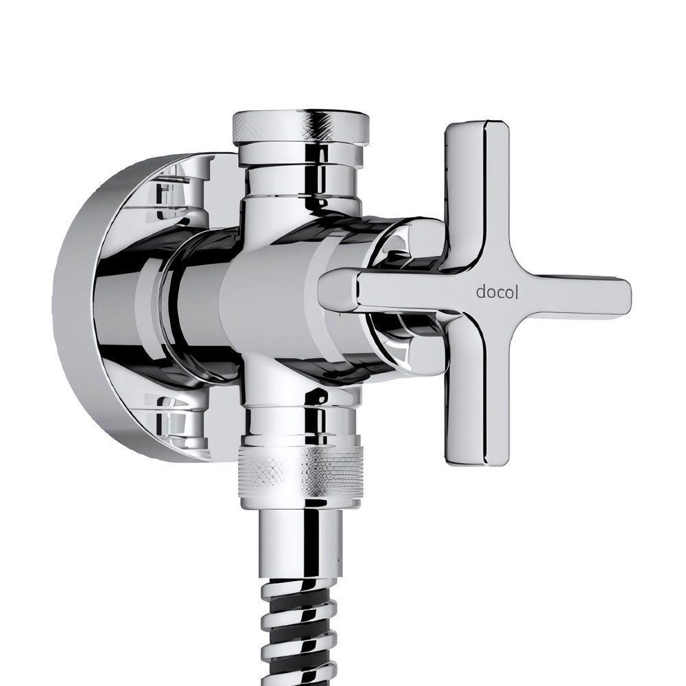 Ducha Higiênica Docol Nova Invicta 1523706 Com Registro E Derivação Branca - 2