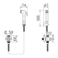 Ducha Higiênica Docol Nova Invicta 1523706 Com Registro E Derivação Branca - 4