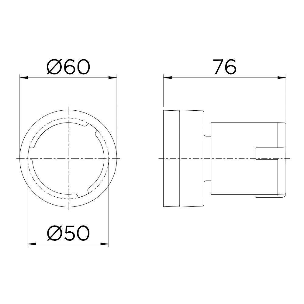 Acabamento Para Registro Docol Riva 449806 Para Base Deca 1-2", 3-4" E 1" Cromado - 2