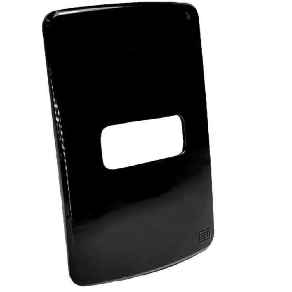 Placa 4X2" 1 Posição Composé Preto - 1