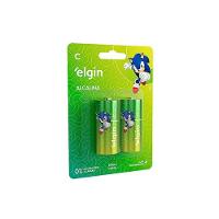 Pilha Alcalina Tipo C Elgin - Cartela C-2 Un - Pç - 2 - 1