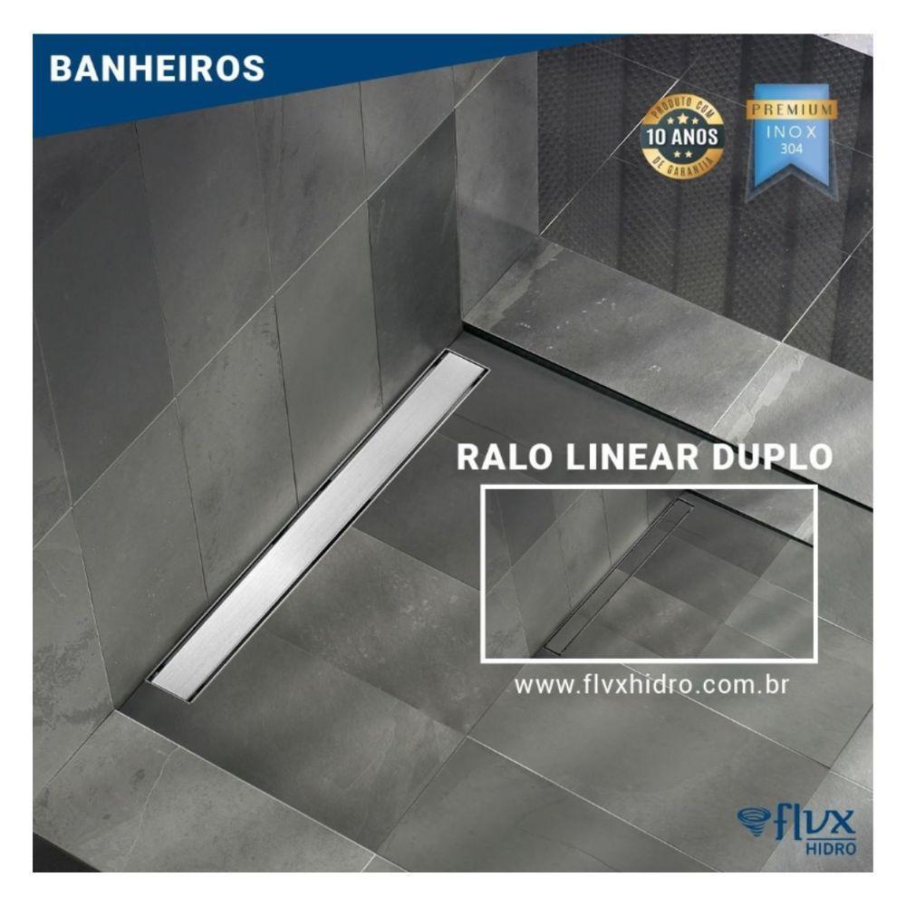 Ralo Oculto Duplo Linear 50cm Inox - 3