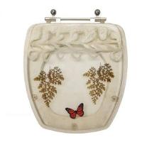 Tampa De Vaso Decorada Thema Bege P/ Bacia Incepa - 1