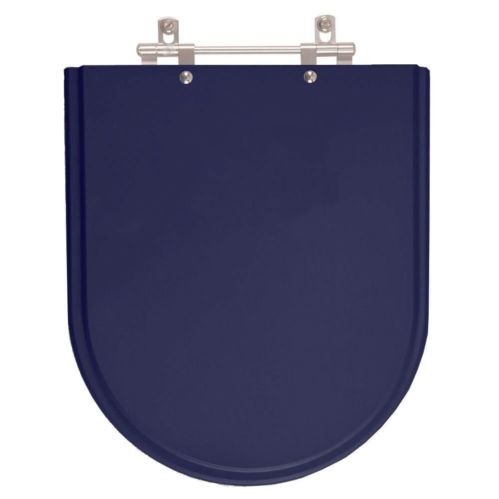 Tampa De Vaso Em Mdf Jasmim Azul Para Bacia Fiori - 1