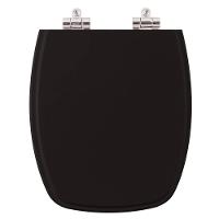 Tampa de Privada Poliéster Soft Amarilis Preto Louça Fiori - 1