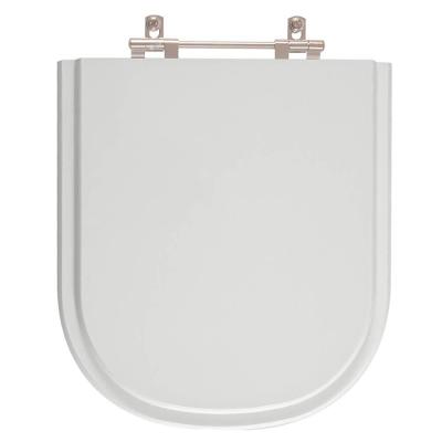 Tampa de Privada Poliéster Flox Cinza Claro para Louça Fiori