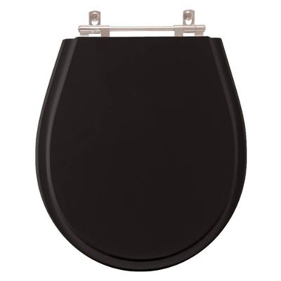 Tampa de Vaso Sanitário Poliéster Aries Preto Bacia Eternit