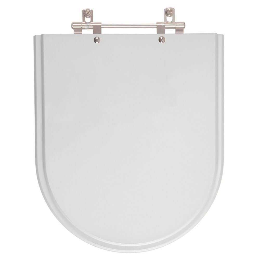 Tampa Vaso Poliéster Jasmim Cinza Claro Para Bacia Fiori - 1