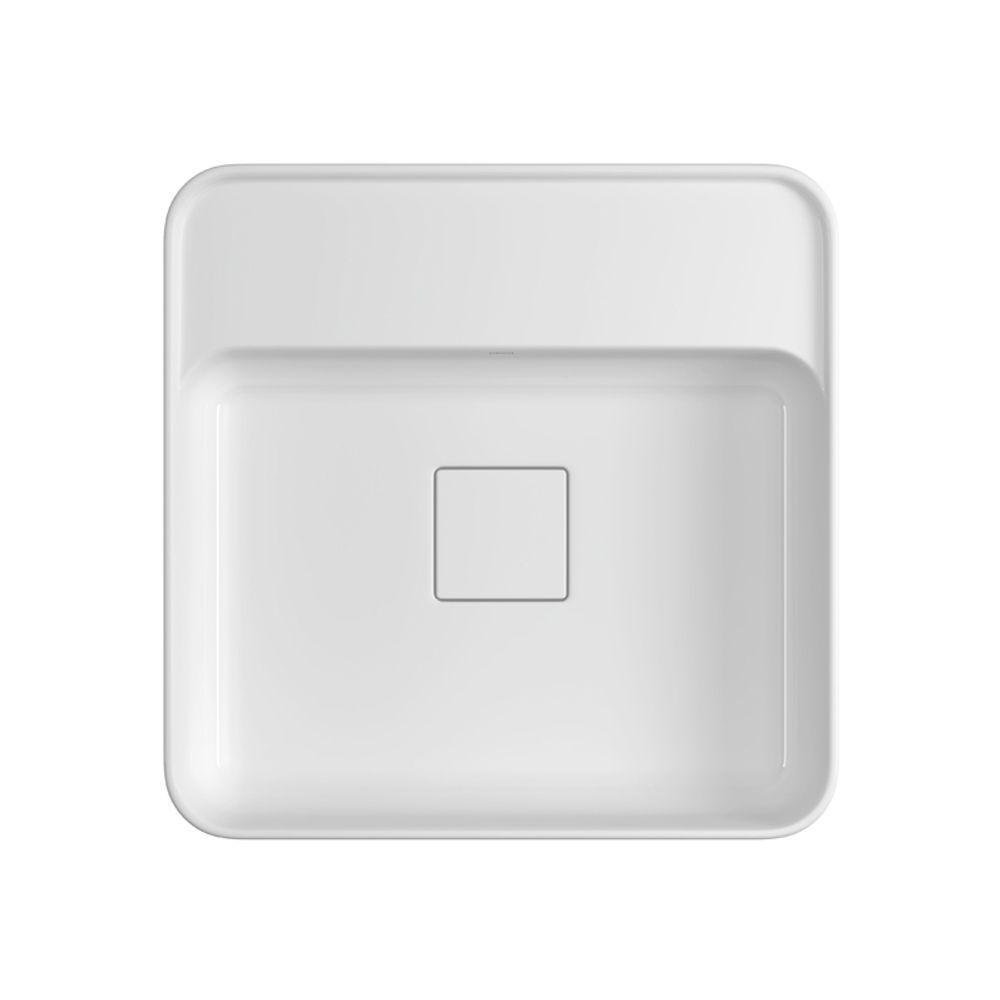 Cuba De Apoio Deca Slim 40x40 L.11040.m.17 Quadrada Com Mesa Branca - 3