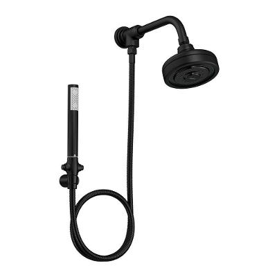 Chuveiro Deca Acqua Plus 1990.bl.std.kit.mt De Parede Com Desviador Black Matte