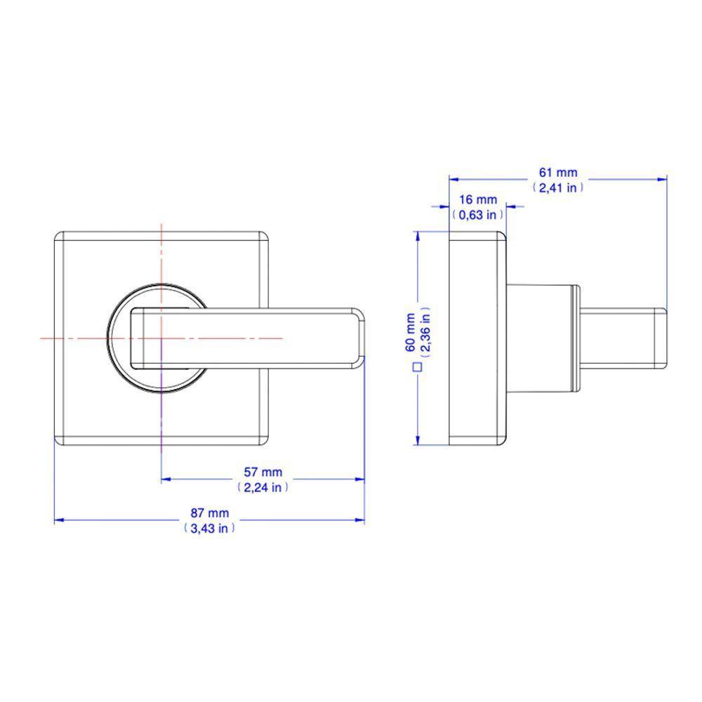 Acabamento Para Registro Docol Stillo 823969 Docolbase 1-2", 3-4" E 1" Cobre Escovado - 3