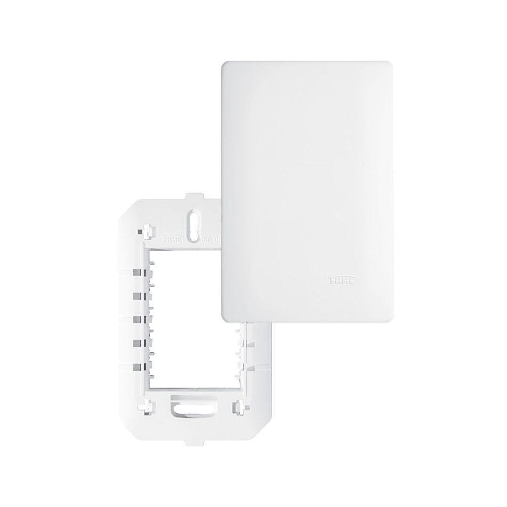 Placa Cega Com Suporte Fame Habitat 4x2 Branco - 1