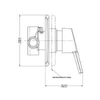 Acabamento Monocomando Para Ducha Higiênica Docol Nexus 503106 1-2" Cromado - 3