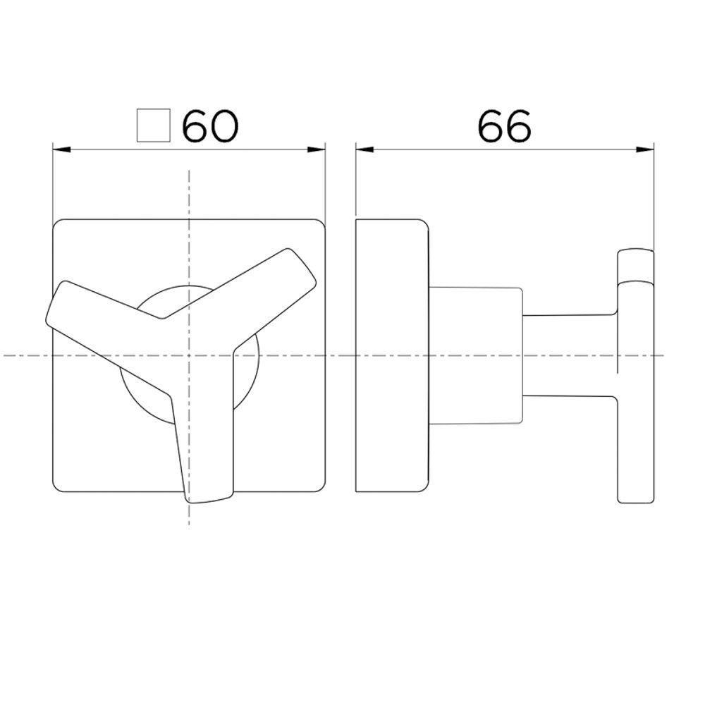 Acabamento Para Registro Docol City 877130 Docolbase 1-2", 3-4" E 1" Cobre Polido - 2