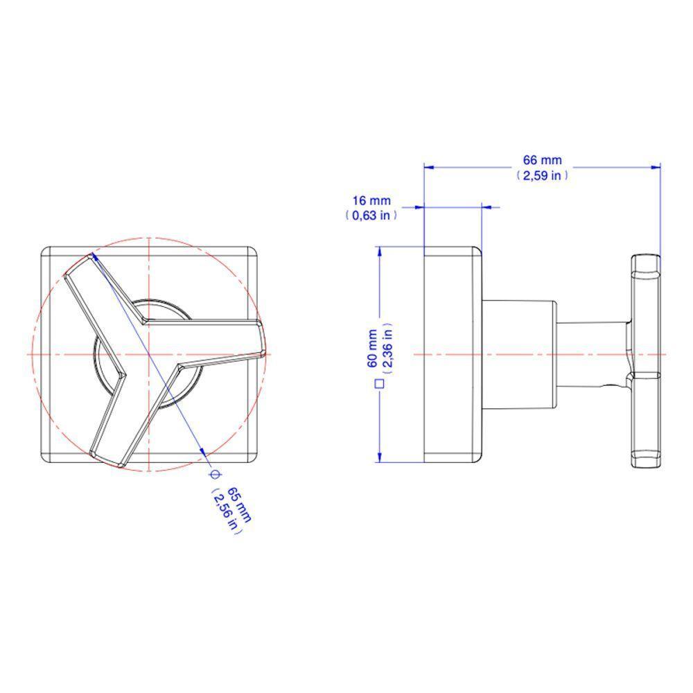 Acabamento Para Registro Docol City 877170 Docolbase 1-2", 3-4" E 1" Grafite Escovado - 3